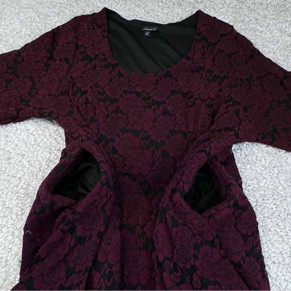 Torrid Brushed Floral Skater Dress Velvet Burnout Lace Romantic Fairy Grunge 3 - Picture 7 of 14